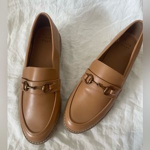 Tan loafers